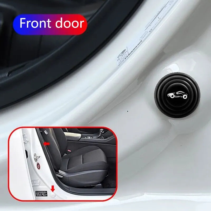 20pcs Universal Car Door Silicone Anti-Shock Pad - Trunk Sound Insulation Cushion Stickers Thickening Anti-Shock