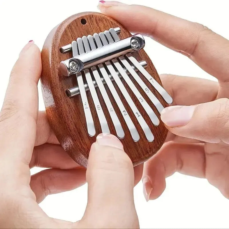 8-Key Mini Wooden Kalimba – High-Quality Thumb Piano and Marimba | Exquisite Musical Accessory and  Pendant Gift