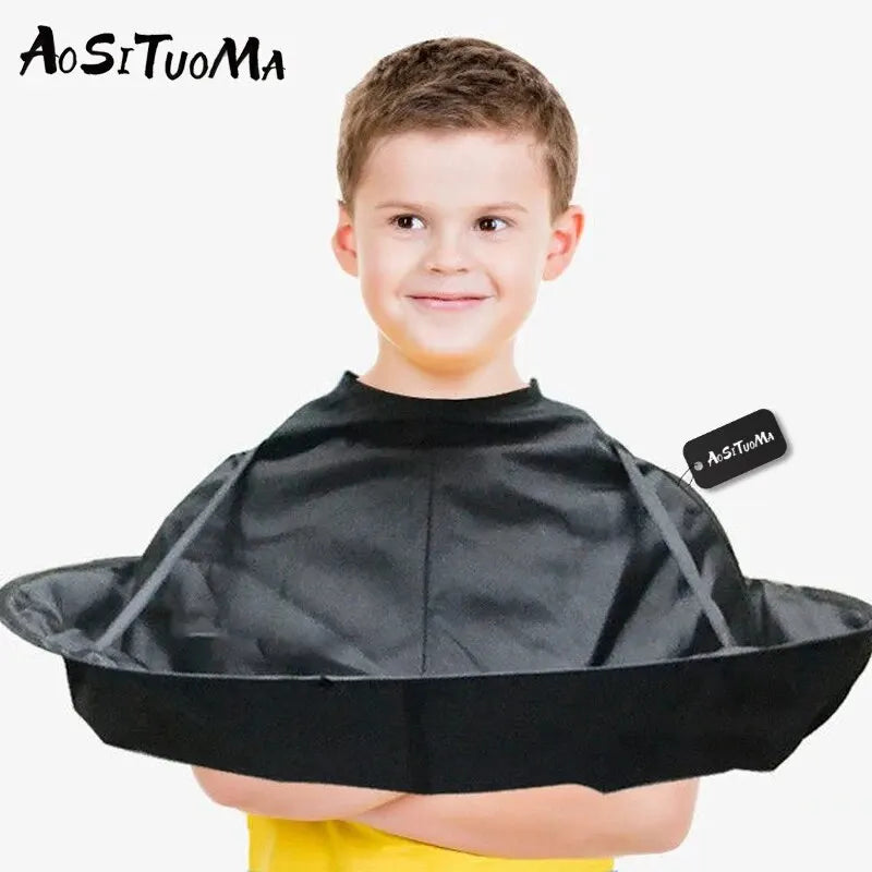 Three-Dimensional Haircut Cloak: Breathable Hair Cut Umbrella Capes for Hair Dye - Foldable Household Haircut Tool