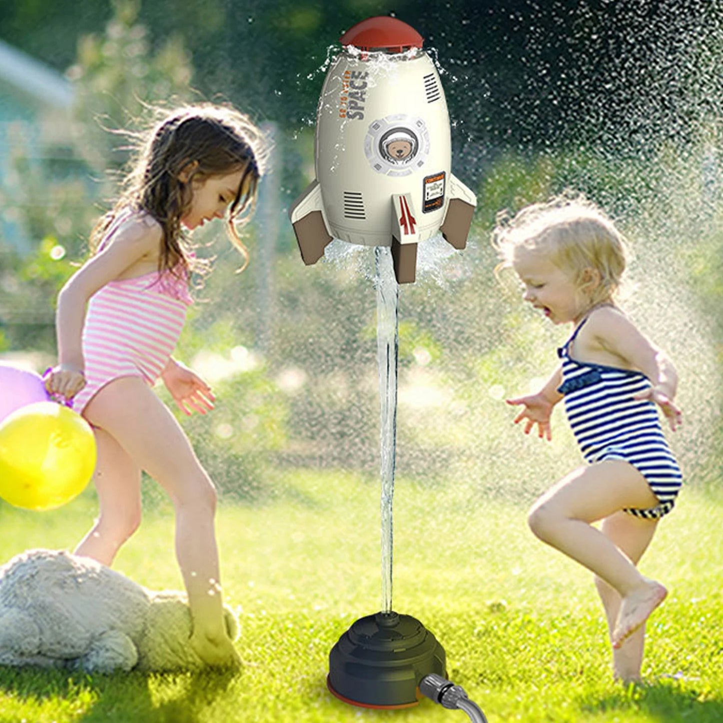 Rocket Launcher Toys - Outdoor Water Pressure Lift Sprinkler Toy for Fun Interaction in Garden Lawn, Water Spray Toys for Kids