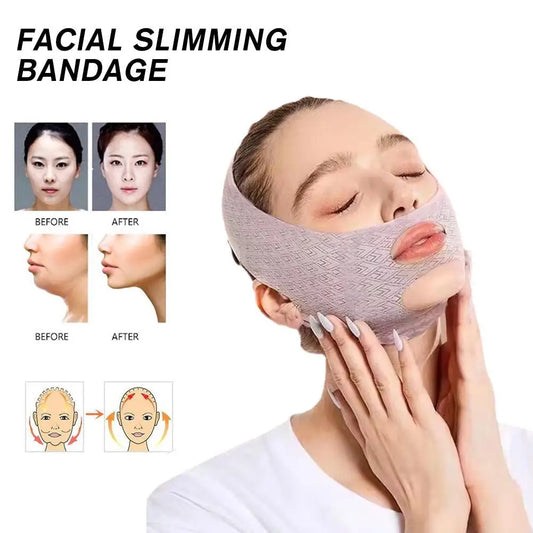 Chin Cheek Slimming Bandage: V Shaper Lifting Mask for V Line Face - Anti Wrinkle Sleeping Strap Band, Beauty Health Essential