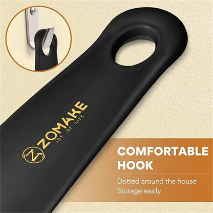 Mini 7.3" Shoe Horn with Hook - Portable Plastic Shoehorn Lifter for Home Convenience