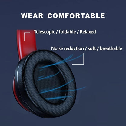 Lenovo HD200 Bluetooth Over-Ear Headphones - Foldable Wireless Gaming Headset with Noise Cancellation & HiFi Stereo