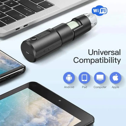 Wireless Digital Microscope: 50X-1000X Magnification, Flexible Stand - Android IOS iPhone PC Compatible, Electronic Stereo WiFi