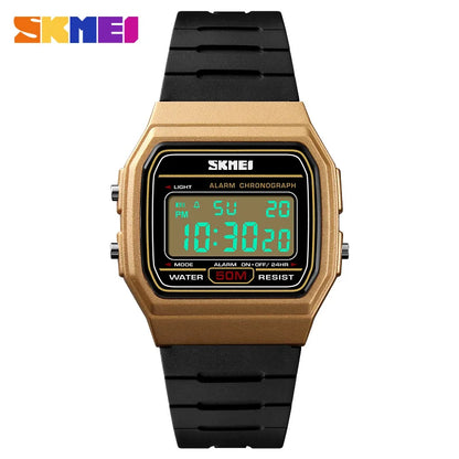 SKMEI 1412 Waterproof Digital Watch - Date & Week Display, Sports Couple Wristwatch, Fashionable Relogio Feminino for Women