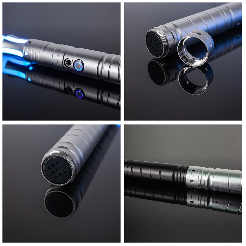 RGB Metal Lightsaber Toy - Laser Sword with Light and Sound Effects, Durable Kpop Lightstick for Play and Display