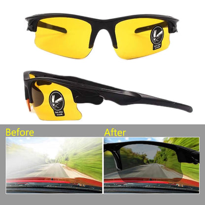 Driving Anti-Glare Polarized Sunglasses - Night Vision Goggles for Drivers - Interior Accessory Protective Eyewear for Men