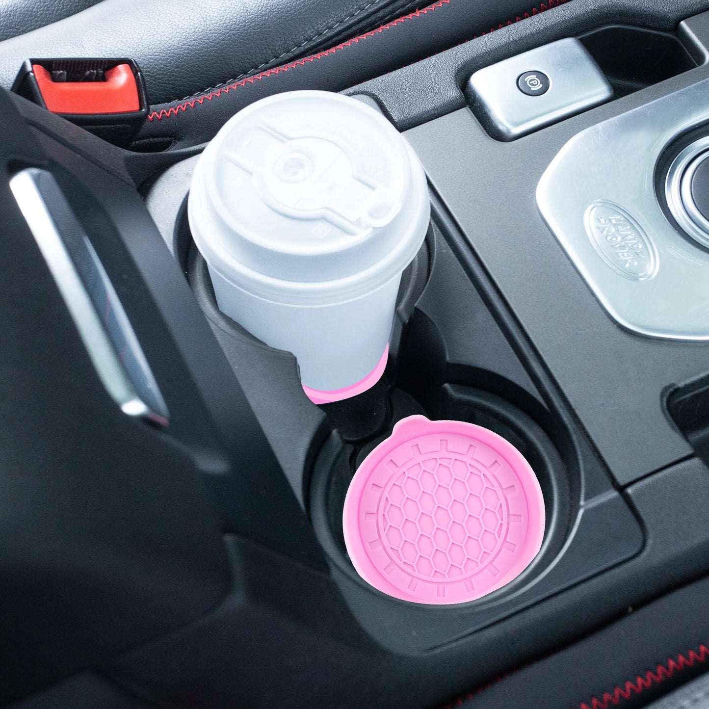 2PCS Waterproof Car Cup Coaster - Non-Slip Spill-Proof Saucer for Car Interior Accessories