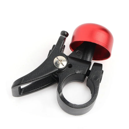 Aluminum Alloy Bell Horn Ring for Xiaomi Electric Scooter Mi 3 PRO M365 1S - Quick Release Mount with Red Cap