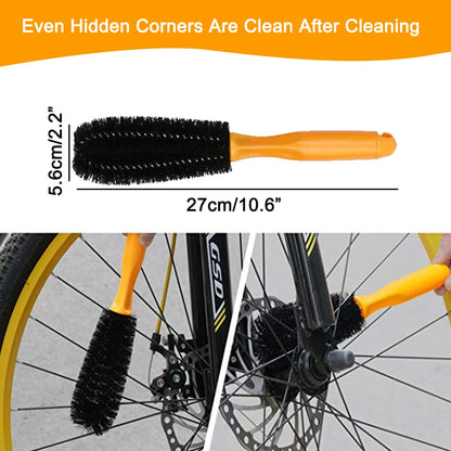 Bicycle Chain Cleaner Brush Wash Tool Set: MTB & Road Bike Gear Grunge Brush for Chain Protection & Maintenance