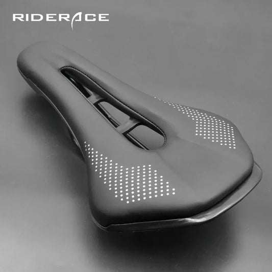 Men's Bicycle Saddle Seat: Skid-Proof Road MTB Cushion with Steel Rails, Soft PU Leather - Ideal for Mountain and Road Cycling