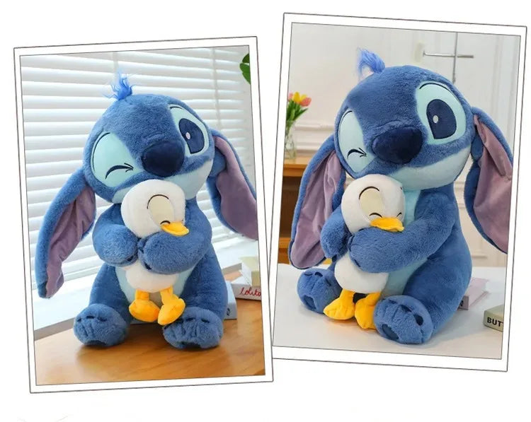 Disney Stitch Lilo Doll - Cute Duck Stitch Plush Toy, Kawaii Decoration for Christmas and Children's Birthday Gifts