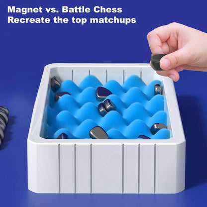 Magnetic Chess Game - Fun Tabletop Magnet Game for Intellectual Development and Portable Chess Gathering - Perfect Party Supplies and Christmas Gift