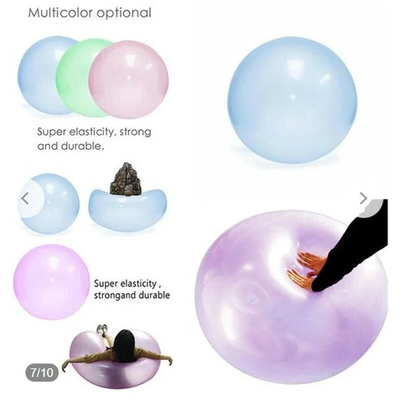 Outdoor Fun with Kids : Soft Air Water Filled Bubble Ball Toy for Summer Parties