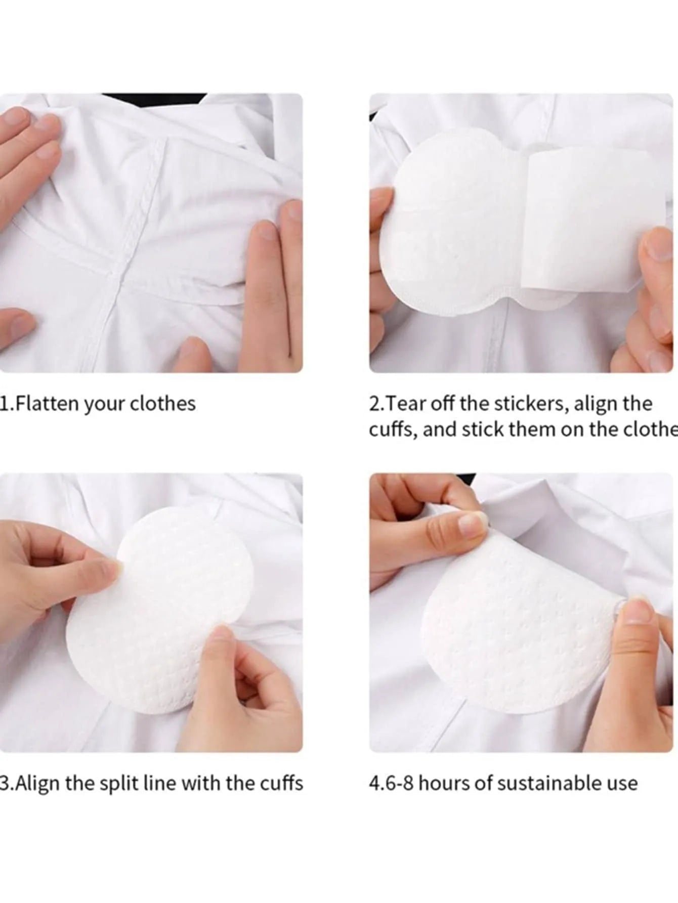 Disposable Sweat-absorbing Patches - Summer Deodorant Cotton Pads for ...