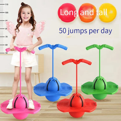 Jumping Frog Bouncing Ball: Height Increase Exercise Equipment for Children's Balance Training - Fun and Effective