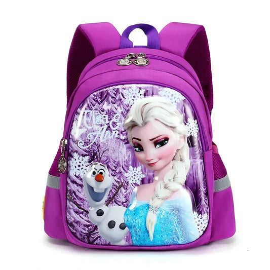 New Cartoon Elsa Kindergarten School Bag - Fashion Frozen 2 Backpack for Boys and Girls, Kids Travel Luggage Bag