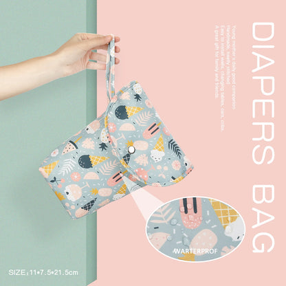 Baby Diaper Bag Organizer | Reusable Waterproof Wet/Dry Cloth Bag | Mummy Storage Nappy Bag for Carrying Diapers and Clothing