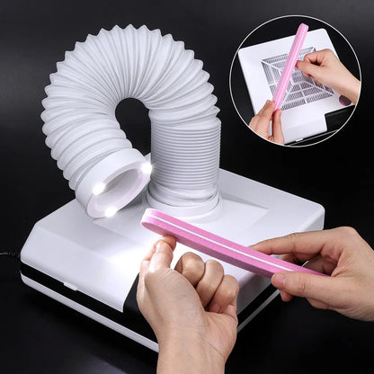 Powerful 60W Nail Dust Collector | Manicure & Pedicure Salon Vacuum Cleaner | Nail Art Dust Suction Remover