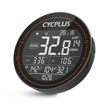 CYCPLUS M2 Wireless GPS Bicycle Computer - ANT+ Bluetooth, Waterproof Speedometer with Cadence and Power Meter for Road and MTB Cycling