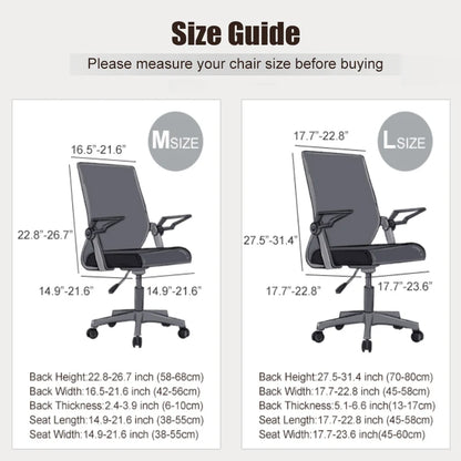 Stretch Spandex Office Chair Covers | Anti-Dirty Computer Seat Cover | Removable Slipcovers for Chairs