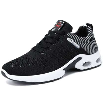 2024 New Trend Men’s Shoes – Breathable Lace-Up Running Shoes, Korean Version, Light Casual Sports Footwear