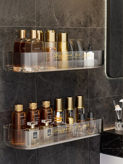 Light Luxury Acrylic Storage Rack - Toilet Washstand and Cosmetic Storage Box for Bathroom Organization