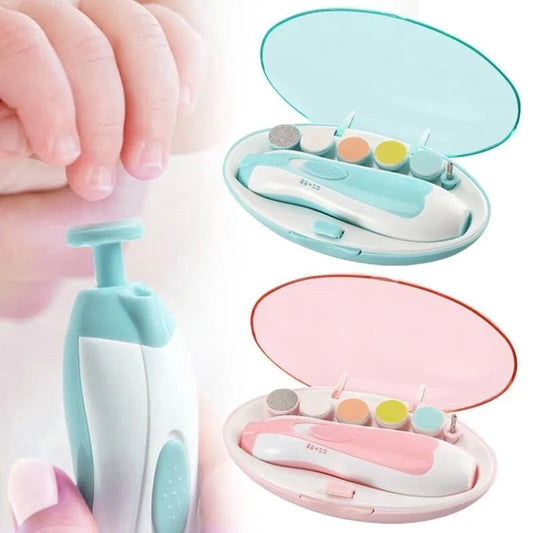 Baby Electric Nail Trimmer - Multifunctional Fingernail Cutter and Polisher Tool for Infant Manicure Care