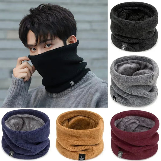 Soft Knitted Neck Warmer for Men & Women - Thick Winter Sports Scarf for Running, Skating & Hiking