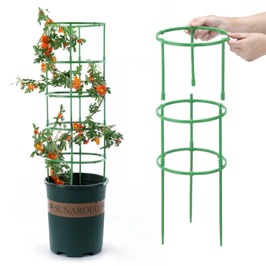 Plant Support Pile - Semicircle Flower Stand Cage for Garden, Plant Grow Fixing Rod, Vine Climbing Bracket Stake Holder - Bonsai Tool