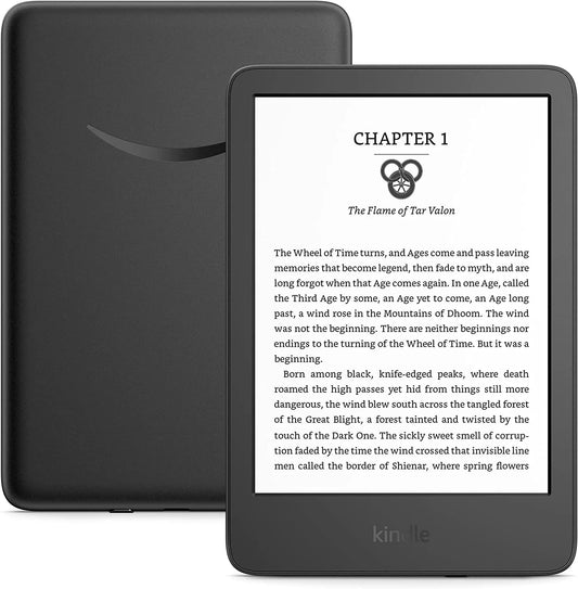 Kindle Black 11th Gen - Built-in Front Light, Wi-Fi, 16GB eBook, 6-inch e-ink Screen e-Book Reader