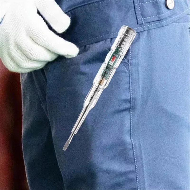 Intelligent Voltage Tester Pen: AC Non-contact Induction Test Pencil with Voltmeter - Electrical Power Detector Screwdriver