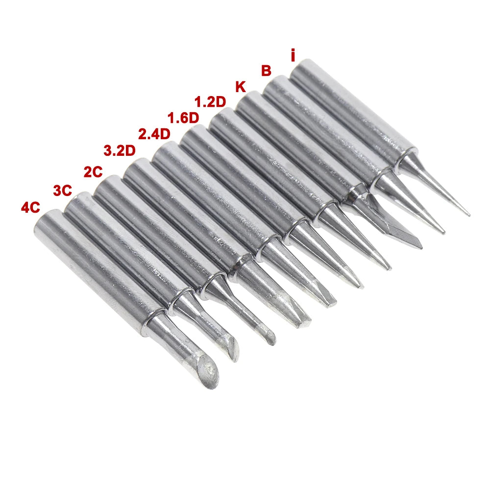 10pcs 900M Soldering Iron Tips Set | Internal Heated Welding Nozzle | Lead-Free Solder Heads for Solder Irons