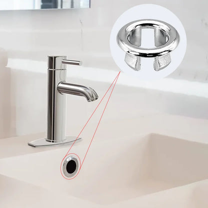 8/1Pcs Sink Hole Overflow Cover Ring – Round Wash Basin & Hollow Overflow Ring for Bathroom & Kitchen Accessories