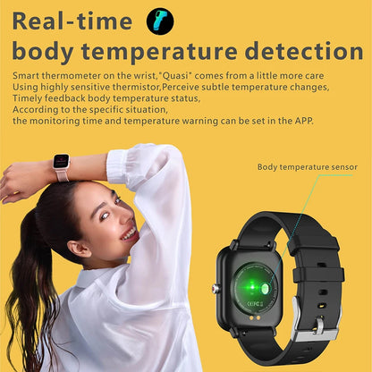 2023 New Smart Watch for Xiaomi – Blood Oxygen Monitoring, Fitness Tracker, Body Temperature Monitor, for Men & Women