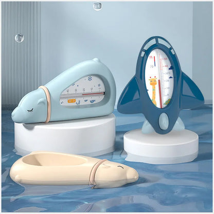 Baby Bath Thermometer - Aircraft Shaped Floating Waterproof Sensor for Safe Water Temperature Monitoring