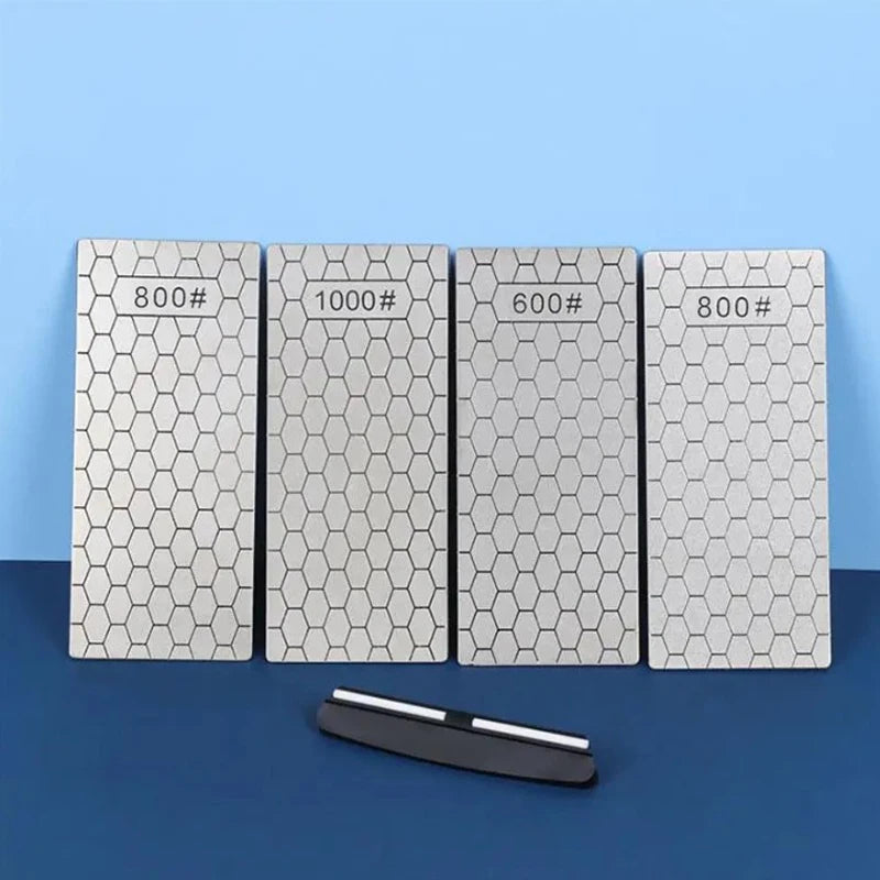 Professional Diamond Knife Sharpening Stone - 600#, 800#, 1000# Ultra-Thin Honeycomb Surface Whetstone Tool