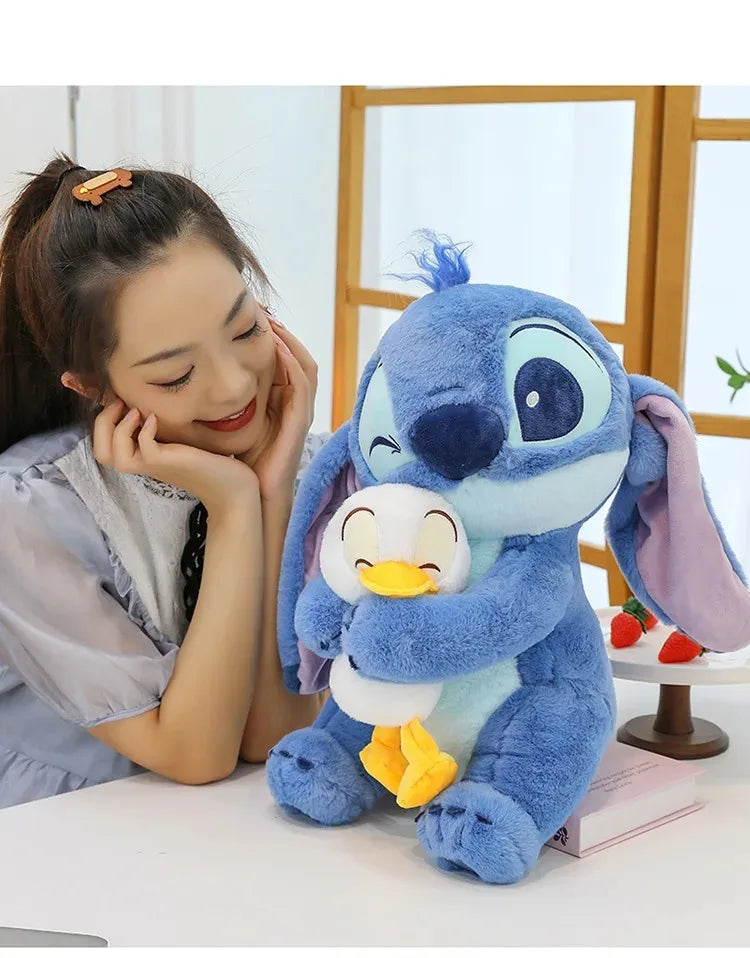 Disney Stitch Lilo Doll - Cute Duck Stitch Plush Toy, Kawaii Decoration for Christmas and Children's Birthday Gifts