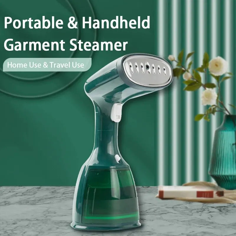 Portable Handheld Fabric Steamer - 280ml, 1500W, Fast-Heat, 7-Hole Design - Ideal for Home & Traveling