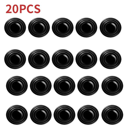 20pcs Universal Car Door Silicone Anti-Shock Pad - Trunk Sound Insulation Cushion Stickers Thickening Anti-Shock