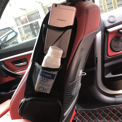 Car Seat Organizer | Multi-Pocket Hanging Bag | Side Storage with Drink Holder and Phone Holder