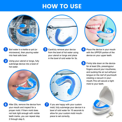 Adjustable Anti-Snoring Mouth Guard | Sleeping Device to Stop Snoring & Improve Sleep Quality