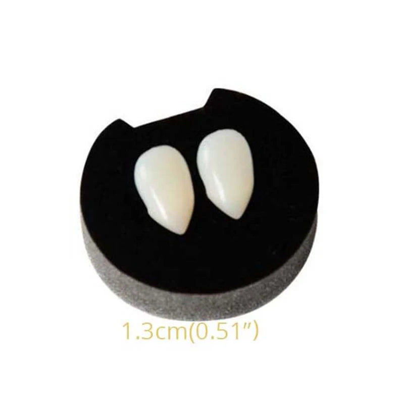 Spooky Halloween Vampire Fangs Dentures - Perfect DIY Costume & Cosplay Props with Dental Gum