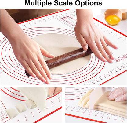 UNTIOR 1PCS Silicone Baking Mat: Kneading Pad for Pizza, Cake Dough - Non-Stick Kitchen Bakeware for Cooking and Grill Gadgets