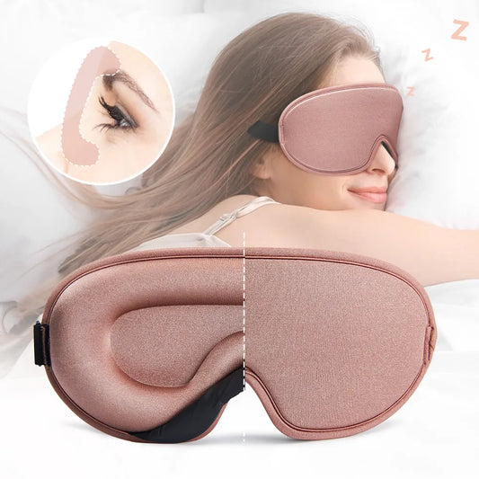 Silk Sleeping Mask - Soft Smooth Eye Cover for Travel, Rest, and Relaxation - Sleep Aid Blindfold