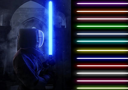 RGB Metal Lightsaber Toy - Laser Sword with Light and Sound Effects, Durable Kpop Lightstick for Play and Display