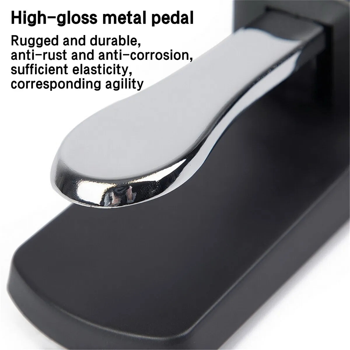 Miwayer Sustain Pedal with Polarity Switch - Ideal for MIDI Keyboards, Synths, Digital Pianos, Electronic Drums, and Electric Pianos