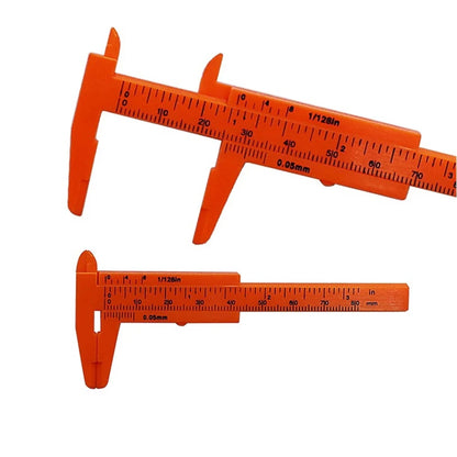 80mm Mini Plastic Sliding Vernier Caliper Gauge - Precision Measure Tool, Ruler, and Micrometer Hand Tool