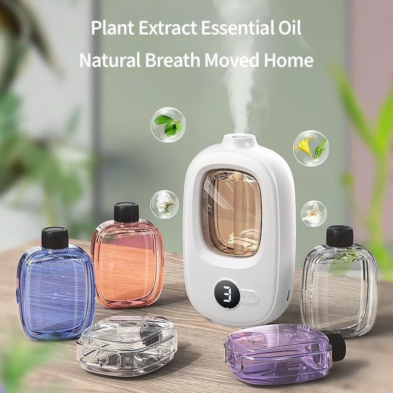 Automatic Aromatherapy Device – Home Air Freshener and Essential Oil Diffuser – Rechargeable Humidifier