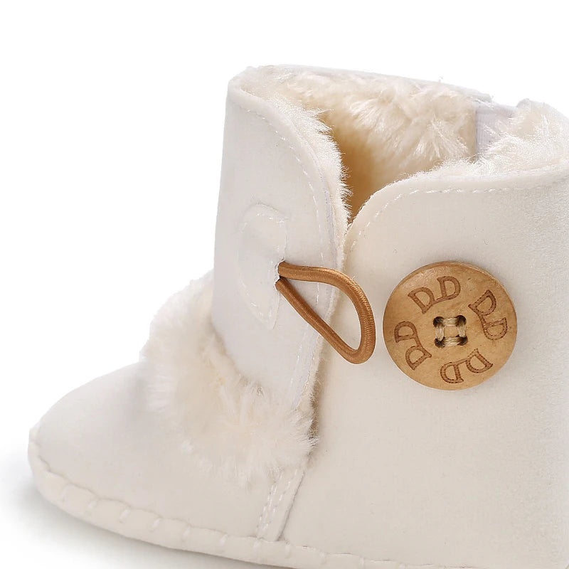 2022 Baby Winter Boots - Warm & Fashionable Toddler Shoes for Girls & Boys 0-18M | Cozy Fuzzy First Walkers